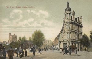 The Cross Roads, Swiss Cottage, London (färgfoto) av English Photographer
