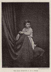 Tsaren Nicholas II som ett barn av English Photographer