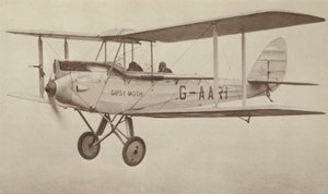 De Havilland "Moth" (svartvitt foto) av English Photographer