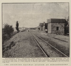 Den öde järnvägsstationen i Burghersdorp av English Photographer