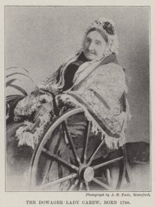 Änkedamen Carew, född 1798 av English Photographer