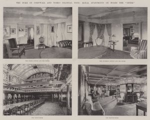 The Duke of Cornwall och Yorks Colonial Tour, Royal Apartments ombord på Ophir av English Photographer
