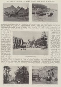 The Duke of Cornwall och Yorks Colonial Tour, scener i Singapore av English Photographer