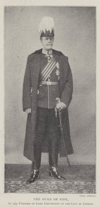 Hertigen av Fife, i uniformen av Lord Lieutenant of City of London av English Photographer
