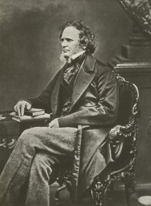 The Earl of Derby, premiärminister (s/v foto) av English Photographer