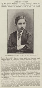 Kejsaren Vilhelm II i hans pojkedom av English Photographer