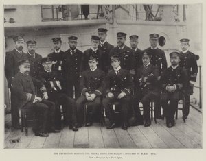 Expeditionen mot Sierra Leone-upprorsmännen, officerare från HMS Fox av English Photographer