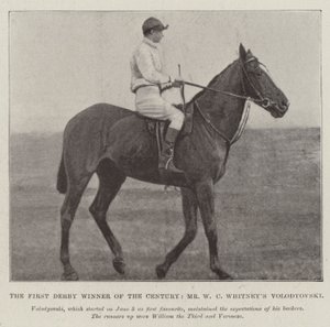 Århundradets första Derbyvinnare, Mr W C Whitneys Volodyovski av English Photographer