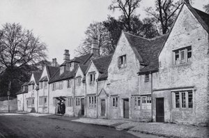 The Flemish Houses, Corsham (s/v foto) av English Photographer