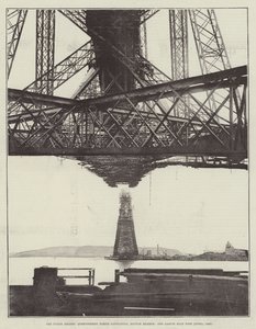 The Forth Bridge, Queensferry North Cantilever, Bottom Member, och Garvie Main Pier (april 1889)