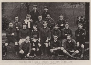 Det franska fotbollslaget i rugby är nu i England av English Photographer