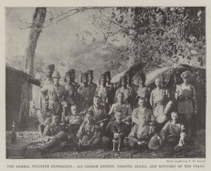 Gambias straffexpedition, Sir George Denton, överste Brake och stabens officerare av English Photographer