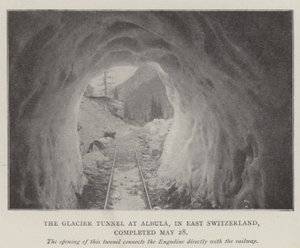 Glaciärtunneln vid Albula, i östra Schweiz, färdigställdes den 28 maj av English Photographer