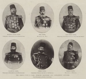 Grekisk-turkiska kriget, turkiska ministrar och befälhavare av English Photographer