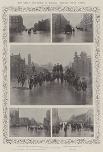 Den stora regnstormen i Irland, Belfast under vatten