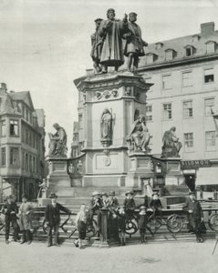 Gutenbergmonumentet, Frankfort (s/v foto) av English Photographer
