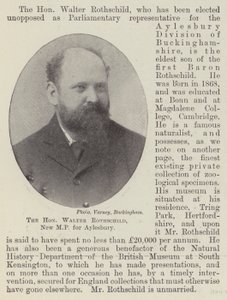 Den ärade Walter Rothschild, ny MP för Aylesbury av English Photographer