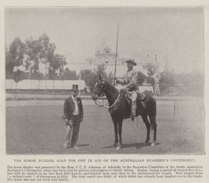 The Horse Bugler, såld för £2627 i Aid of the Australian Bushmens Contingent, Adelaide. Illustration för The Illustrated London News, 26 maj 1900 av English Photographer