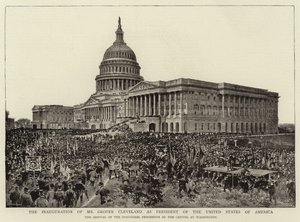 Invigningen av Mr Grover Cleveland som president i USA av English Photographer