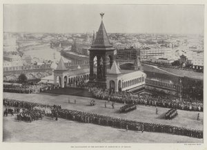 Invigningen av Alexander II:s monument i Moskva