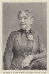 The Jubilee of a Great Actress, Mrs Keeley, född 22 november 1805 av English Photographer