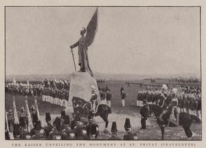 Kaisern avtäcker monumentet på St Privat, Gravelotte av English Photographer