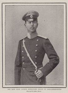 Den framlidne HKH Alfred, arvprins av Sachsen-Coburg-Gotha av English Photographer