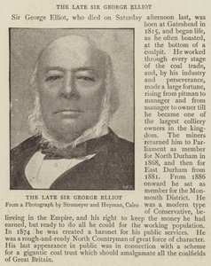 Den framlidne Sir George Elliot av English Photographer