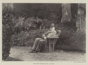Det senaste porträttet av Mr Gladstone av English Photographer