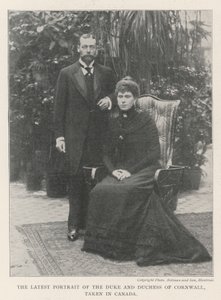 Det senaste porträttet av hertigen och hertiginnan av Cornwall, taget i Kanada av English Photographer