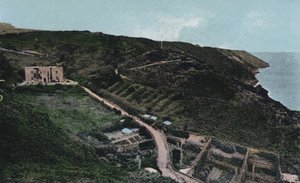 The Manor House, Lundy Island (färgad bild) av English Photographer