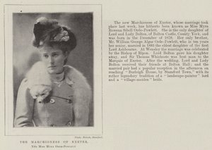 Markioninnan av Exeter, född Miss Myra Orde-Powlett av English Photographer