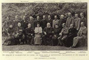 Marquess of Salisbury besöker Ulster, House Party på Mountstewart, residenset för Marquess of Londonderry av English Photographer