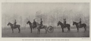 Montgomeryshire Yeomanry, med Pom-Pom, återvände från Active Service av English Photographer