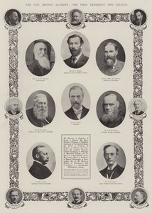 New British Academy, den första presidenten och rådet