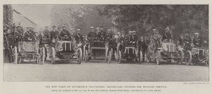 The New Corps of Automobile Volunteers, Motor-Cars erbjuds för militärtjänst av English Photographer