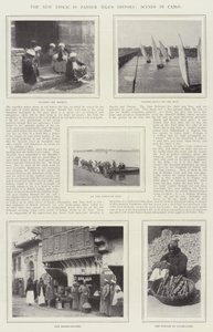 Den nya epoken i Fader Niles historia, scener i Kairo av English Photographer