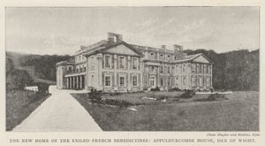 The New Home of the Exiled French Benedictines, Appuldurcombe House, Isle of Wight av English Photographer