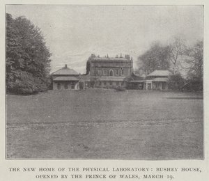 The New Home of the Physical Laboratory, Bushey House, invigt av Prince of Wales, 19 mars av English Photographer