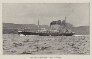 Det nya Steam-Ship Galtee Mer av English Photographer