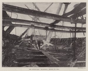 Nitrat-Ship Micronesia, brände av Deal av English Photographer
