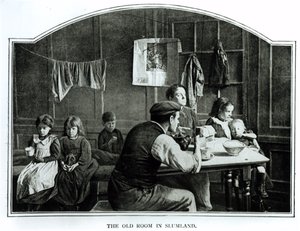 Det gamla rummet i Slumland (svart foto) av English Photographer