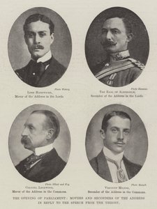 Öppnandet av parlamentet, föreläsare och avsändare av anförandet som svar på trontalet av English Photographer