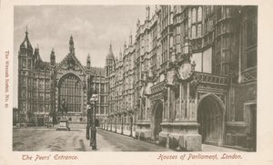 Peers Entrance, Houses of Parliament, London av English Photographer