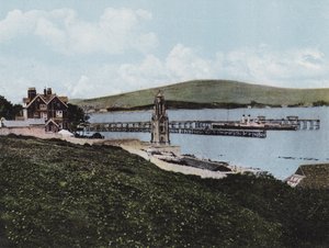 Piren och klocktornet, Swanage av English Photographer