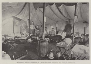 Portland Hospital, Rondebosch, avdelning nr 9, två av de sårade på denna avdelning är australiensare av English Photographer