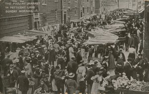 The Poultry Market, Petticoat Lane, söndag morgon av English Photographer