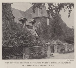 Det föreslagna köpet av Gilbert Whites House i Selborne, naturforskarnas tidigare hem av English Photographer