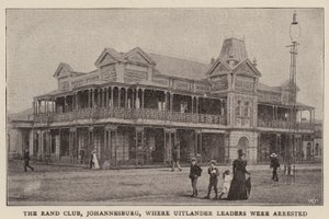 Rand Club, Johannesburg, där Uitlander Leaders arresterades av English Photographer