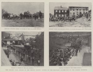 Den senaste kolstrejken i USA, scener av den militära ockupationen av strejkdistriktet av English Photographer